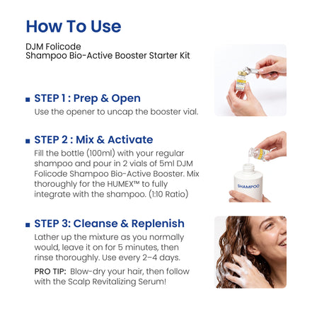 DJM Folicode Shampoo Bio-Active Booster Starter Kit